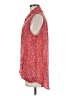 CAbi 100% Polyester Red Sleeveless Blouse Size M - photo 5