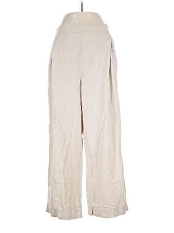 Madewell Pull-On Straight Crop Pants in Linen Blend (view 1)