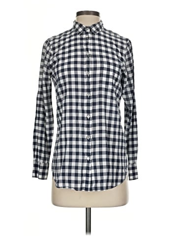 J.Crew Factory Store 3/4 Sleeve Button-Down Shirt (view 1)