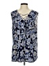 Naif Blue Sleeveless Blouse Size 1X - photo 1