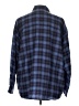 3x1 Plaid Blue 3/4 Sleeve Blouse Size L - photo 2