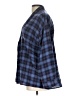 3x1 Plaid Blue 3/4 Sleeve Blouse Size L - photo 5