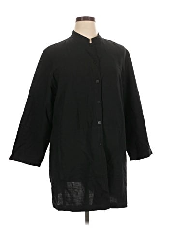 Eileen Fisher 3/4 Sleeve Button-Down Shirt (view 1)