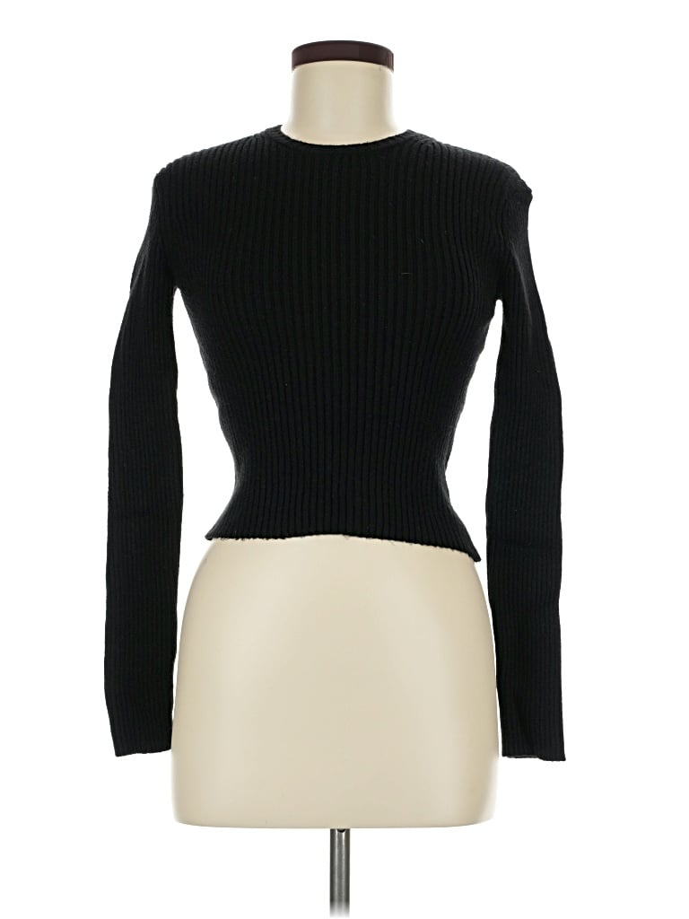 Pre-owned Audrey 3+1 Long Sleeve Turtleneck In Black