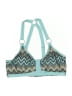 Unbranded Chevron-herringbone Teal Swimsuit Top Size XL - photo 1