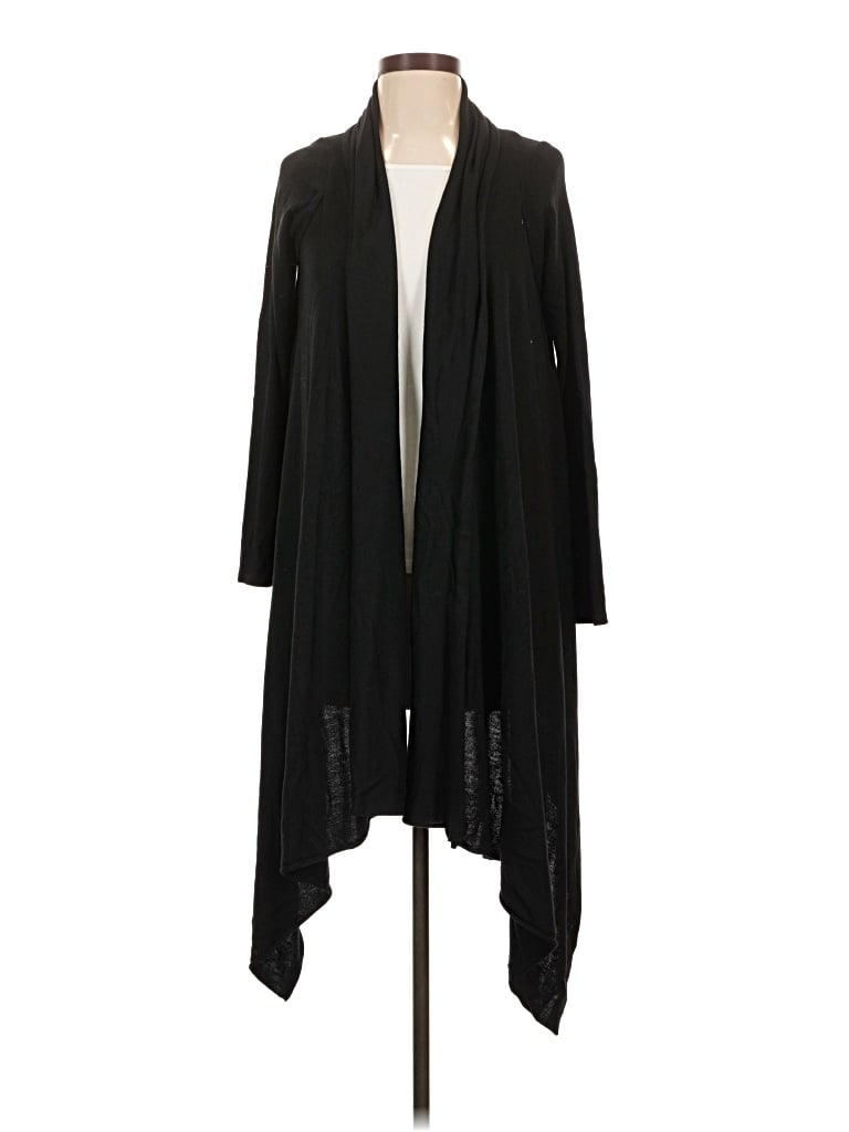Pre-owned Cable & Gauge Cardigan Sweater In Black