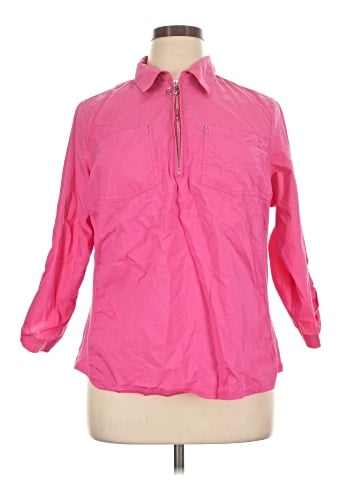 Zac & Rachel 3/4 Sleeve Button-Down Shirt (view 1)
