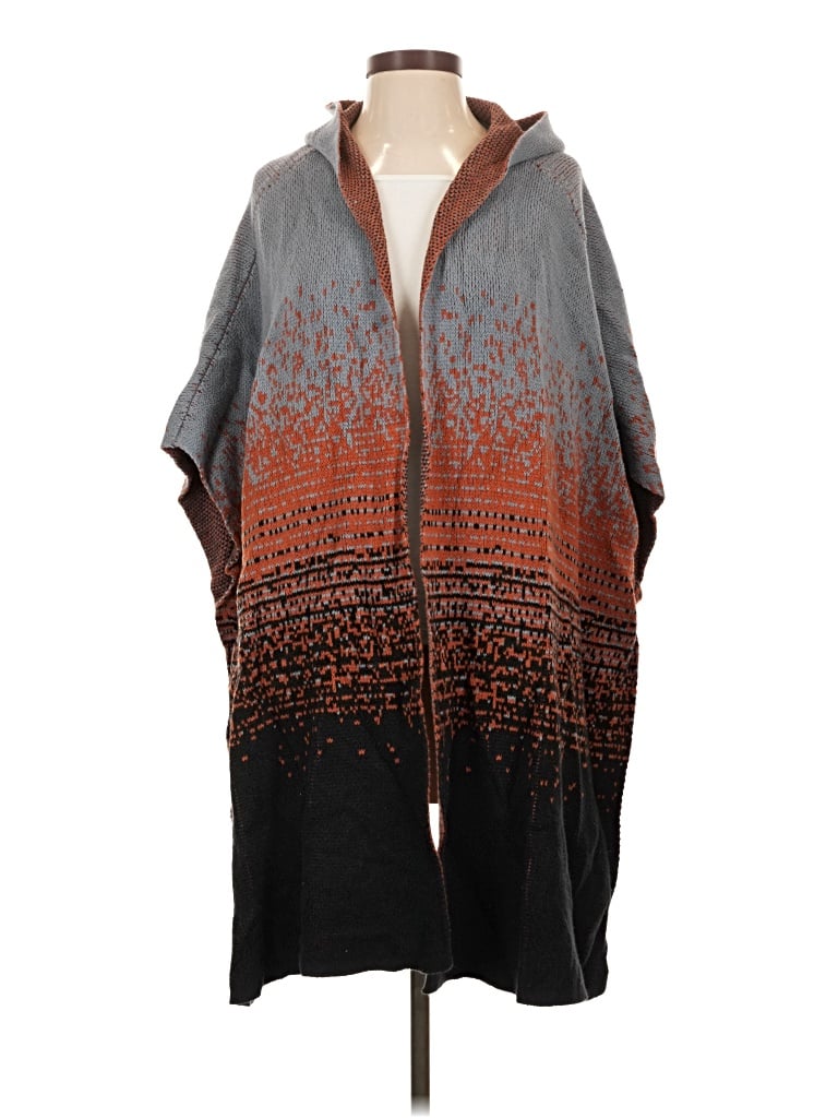 Pre-owned Merona Poncho In Gray