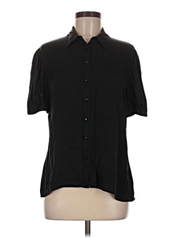 Quince Short Sleeve Silk Top (view 1)