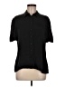 Quince Black Short Sleeve Silk Top Size M - photo 1