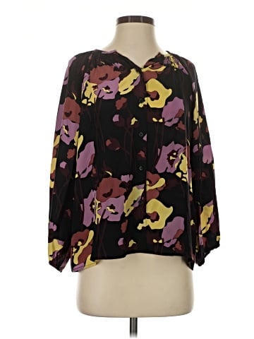 Tucker 3/4 Sleeve Silk Top (view 1)