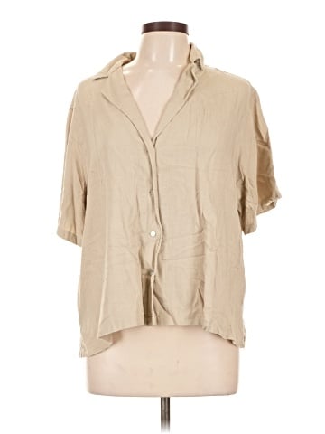Divided by H&M 3/4 Sleeve Button-Down Shirt (view 1)