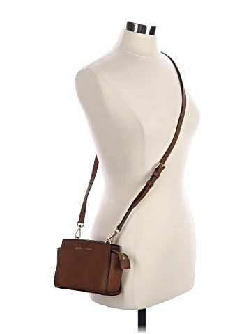 MICHAEL Michael Kors Leather Crossbody Bag (view 2)