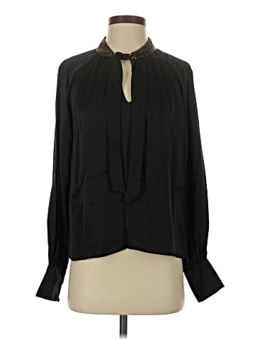 Joie Long Sleeve Silk Top (view 1)