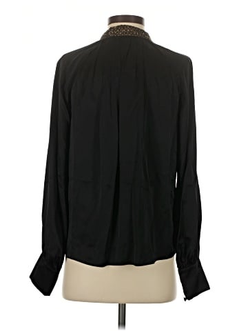 Joie Long Sleeve Silk Top (view 2)
