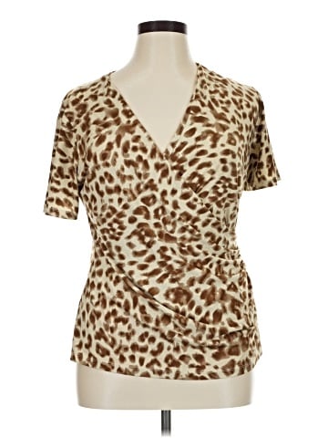 Evan Picone Short Sleeve Blouse (view 1)