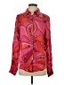 Olivaceous 100% Rayon Print Red Long Sleeve Blouse Size S - photo 1