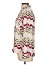 Candie's 100% Polyester Chevron-herringbone Ivory Long Sleeve Blouse Size L - photo 5
