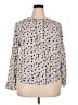 Boden 100% Viscose Polka Dots Ivory Blue Long Sleeve Blouse Size 18 - photo 1