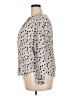 Boden 100% Viscose Polka Dots Ivory Blue Long Sleeve Blouse Size 18 - photo 5