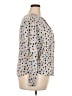 Boden 100% Viscose Polka Dots Ivory Blue Long Sleeve Blouse Size 18 - photo 4