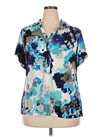 Alfani Short Sleeve Blouse (view 1)