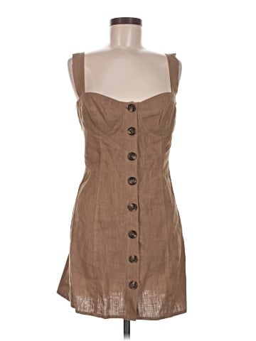 Olivaceous Casual Dress (view 1)