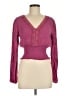 Unbranded Burgundy 3/4 Sleeve Blouse Size M (estimated) - photo 1