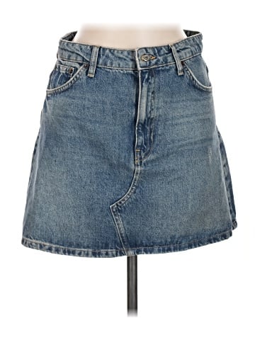 Topshop Denim Skirt (view 1)