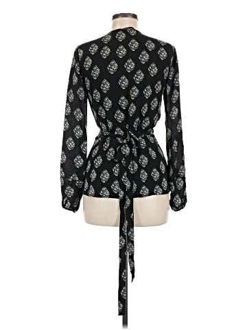 Diane von Furstenberg Long Sleeve Silk Top (view 2)