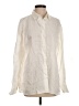 Theory Ivory Long Sleeve Button-Down Shirt Size S - photo 1
