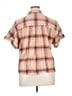 L.L.Bean 100% Cotton Plaid Tan Short Sleeve Button-Down Shirt Size XL - photo 2