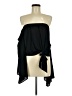 Tyche 100% Polyester Black Long Sleeve Blouse Size M - photo 1