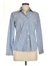 Talbots Stripes Blue Long Sleeve Button-Down Shirt Size 6 - photo 1