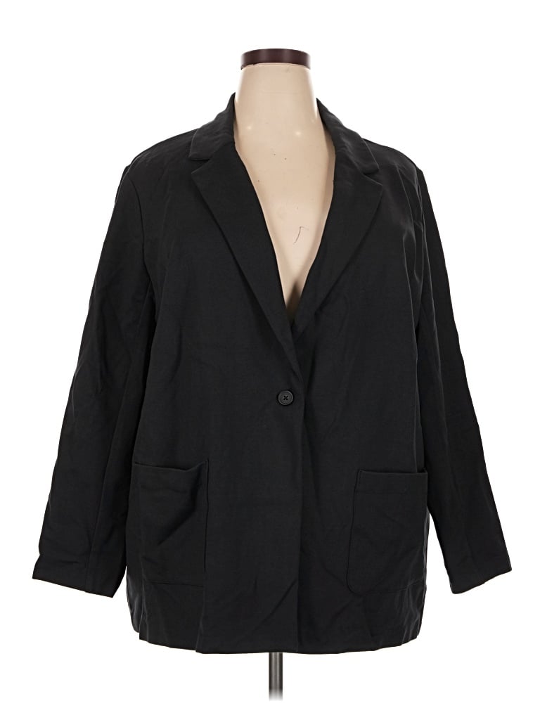 Pre-owned Amazon Essentials Blazer Jacket In Black
