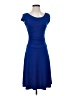En Focus Studio Solid Blue Casual Dress Size 4 - photo 1