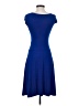 En Focus Studio Solid Blue Casual Dress Size 4 - photo 2
