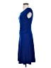 En Focus Studio Solid Blue Casual Dress Size 4 - photo 5
