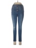Express Solid Blue Jeans Size 10 - photo 1