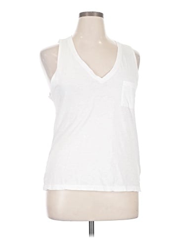 Madewell Whisper Cotton V-Neck Pocket Tank (view 1)