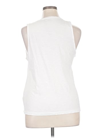 Madewell Whisper Cotton V-Neck Pocket Tank (view 2)
