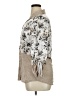 David Cline Floral Ivory 3/4 Sleeve Blouse Size XL - photo 5
