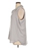 Ann Taylor 100% Polyester Gray Sleeveless Blouse Size XL - photo 5