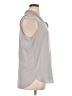 Ann Taylor 100% Polyester Gray Sleeveless Blouse Size XL - photo 4