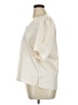 DKNY 100% Polyester Ivory Short Sleeve Blouse Size XL - photo 5