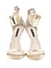 Alice + Olivia Metallic Gold Silver Sandals Size 10 - photo 2