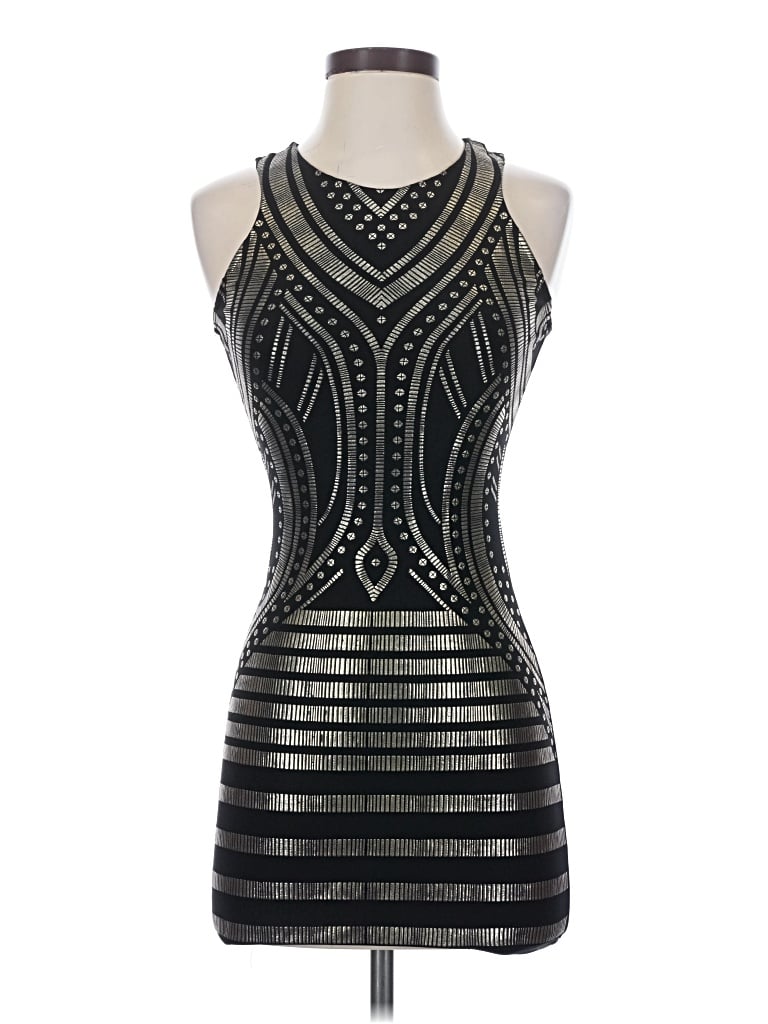 Pre-owned A'gaci Cocktail Dress In Black