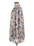 Free People 100% Polyester Floral Blue 3/4 Sleeve Blouse Size S - photo 5