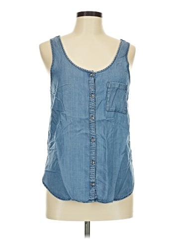 Mudd Sleeveless Button-Down Shirt (view 1)
