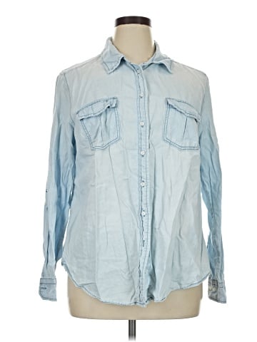 Lane Bryant Long Sleeve Button-Down Shirt (view 1)